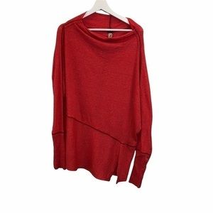 We  The Free Orange Oversized Lagenlook Sweater